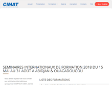 Tablet Screenshot of cimat-ci.net